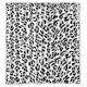 thumbnail image 1 of ABPHQTO Cortina de ducha con diseño de leopardo en blanco y negro Cortina de ducha impermeable 160x180 cm, 1 of 2