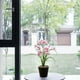 thumbnail image 4 of Bonsái de flores de primavera de dos tenedores con hojas, adornos creativos, decoraciones de flores artificiales, plantas verdes artificiales, plantas en macetas, 4 of 5