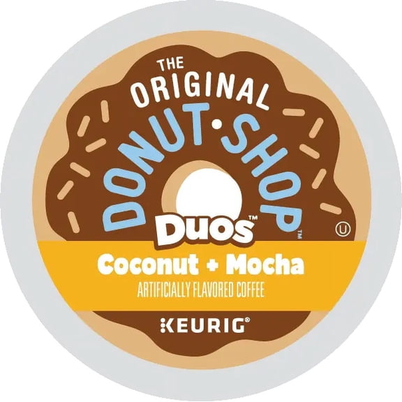 The Original Donut Shop Duos Coconut   Mocha 24 K-Cups, Medium Roast,