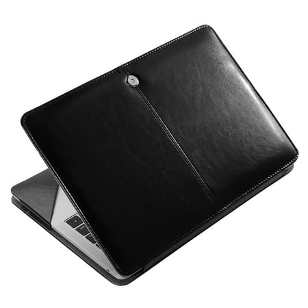 Vegan Leather Portfolio Case For Apple MacBook Pro 13” 2018 / 2017 / 2016 Fits Model A1706/A1708 With Magnetic Clasp And Scratch Protection