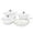 White, variant on Basque Enameled Cast Iron Cookware Set, 7-Piece Set, Nonstick, Oven Safe White