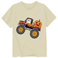 thumbnail image 3 of CONFREE Halloween Boys Short Sleeve Tshirts Crew Neck Cartoon Pumpkin Graphic Soft Hallowmas T-Shirts for Kids, 3 of 3