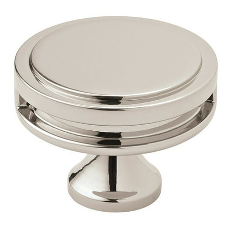 Oberon 1-3/4 in (44 mm) Diameter Polished Nickel Cabinet Knob