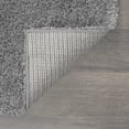 thumbnail image 7 of Wembley Shag Contemporary Shag Thick Medium Gray and White Area Rug, 8' x 10', 7 of 7