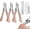 Pink*3, variant on Welnax Nailpro Guard Professional Nail Clipper, Ultra-Thin Sharp Stainless Steel Blades, Featuring Permanently Sharp Steel and a Simple Pivoting Head - Easy Grip and Squeeze (White*1)