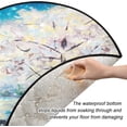 thumbnail image 3 of Winter Snow Tree Christmas Tree Mats Waterproof Tree Skirt, Cute Snowman Xmas Tree Stand Tray Mat Floor Protector Pad for Holiday Party Decoration, 28.3", 3 of 6