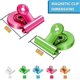thumbnail image 2 of Colorful magnetic clips, 10 pack magnetic clips, magnets with clips, magnetic clips, multi-color magnetic clips for refrigerator, magnetic whiteboard, 2 of 5