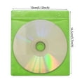 thumbnail image 4 of HAPLIVES CD/DVD/BluRay Sleeves,Double-Sided Refill Plastic Sleeve for CD and DVD Storage Binders,100 Pack (Green), 4 of 4