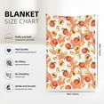 thumbnail image 6 of Peach Throw Blanket Super Soft Warm Bed Blankets for Couch Bedroom Sofa Office Car, All Season Cozy Flannel Plush Blanket for Girls Boys Adults, 60 X 50 Inch, 6 of 6