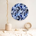 thumbnail image 5 of Daiia Blue Lightning2 Printed Pattern Ceramic Plate Dinner Plates Bone China Decorative Plates with Display Stand Art Ceramic Ornaments for Wall Hanging Decoration-7in, 5 of 6