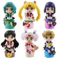 thumbnail image 4 of Figuras de acción Arco Iris Latino 6 unids/set Sailor Moon Tsukino Usagi 9-10 cm PVC, 4 of 4