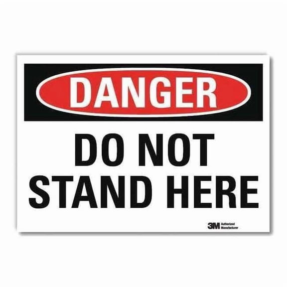 Lyle Danger Sign,10x14in,Reflective Sheeting U3-1360-RD_14X10