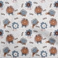 thumbnail image 1 of oneOone Cotton Flex Brown Fabric Kids Cutie Animal Sewing Craft Projects Fabric Prints By Yard 40 Inch Wide, 1 of 4