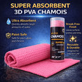 thumbnail image 4 of R.A. 26x17 Shammy Cloth for Car Drying - Super Absorbent Synthetic Chamois with 20x Water Absorption, Streak-Free Finish & Storage Container - Large PVA Car Towels (Pink), 4 of 9