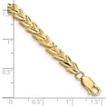 thumbnail image 3 of 14k Yellow Gold Bracelet Fancy Link, Other 5 mm 7 in Diamond Cut, 3 of 3