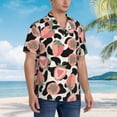 thumbnail image 6 of Strawberry Men'S 3d Print Casual Button Down Shirts, Novelty Hawaiian Short Sleeves Xl, 6 of 8
