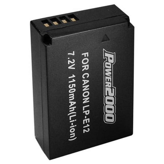 Power2000 LP-E12 7.2V 1150mAh Replacement Lithium-Ion Battery for Canon EOS M Digital Camera