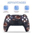 thumbnail image 4 of Football, Flowers, Stripes PS5/PS5 Slim Digital Disc Skin Sticker For Console And Controller Skins, 4 of 7