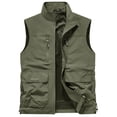 thumbnail image 4 of Purcolt Men's Fishing Vest Mesh Lined Lightweight Quick Dry Utility Safari Travel Vest Summer Casual Outdoor Work Photo Hiking Cargo Vest Sleeveless Jackets with Multi Pockets, 1X-5X, 4 of 4