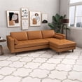 thumbnail image 5 of Dexter Cushion Back Genuine Leather Right-Facing Sectional in Tan, 5 of 7