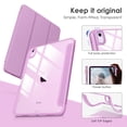 thumbnail image 3 of DTTOCASE iPad 10th Generation Case 2022, iPad 10.9 Inch Cover with Clear Transparent Back-Orchid, 3 of 7