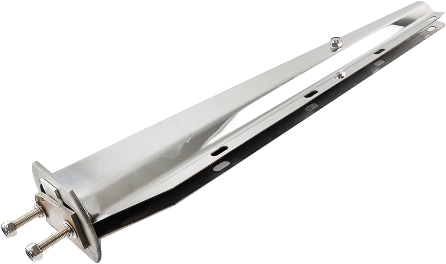 LABLT 30 Stainless Steel Straight Mud Flap Hanger 2 1/2 Bolt Tapered Replacement for Semi Truck