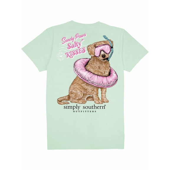 Simply Southern Sandy Paws Dog Mint T-Shirt
