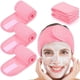 thumbnail image 1 of 6 unidades de cintas cosméticas para el cabello con velcro, diadema de spa, banda protectora para el cabello seco a mano para ducha, maquillaje y cosméticos, 1 of 5