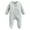 Gray, variant on Aayomet Baby Girl Long Sleeve Bodysuits Solid Color Zipper Romper Bodysuits (Blue, 3-6 Months)