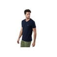 thumbnail image 3 of Camiseta Nautica para hombre, manga corta, lisa, entallada, cuello en V, azul marino, 3 of 4