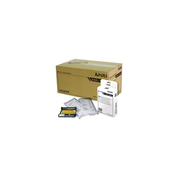 HiTi Digital Inc. 4x6" 50 Prints Photo Paper & Ribbon Pack for S400/420 Printer - Carton (12 Packs)