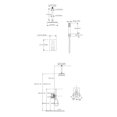 thumbnail image 4 of Shower Faucet Set System Brushed Nickel, Ceiling Shower Faucets Sets Complet with Rough-in Valve, 10 Inches High Pressure Rain Shower Head and Handheld, 4 of 5