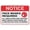 Warning Sign 4, variant on Multi Hazard Site Safety Notice 8 Points 2 Column 8"x12", Aluminum Tin Warning Signs for Home Outdoor Garden, High-Visibility Safety Sign for Construction