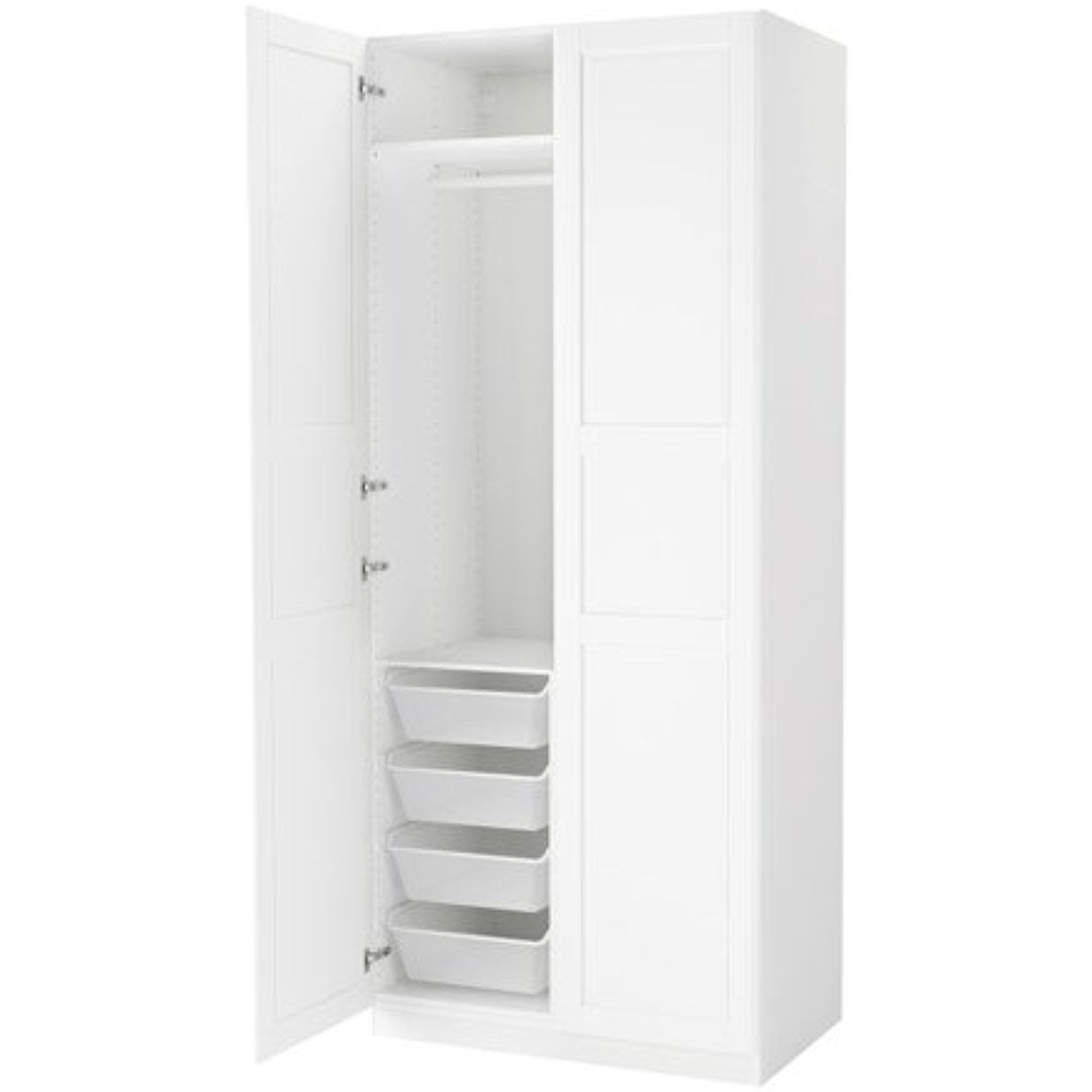 Ikea Wardrobe with soft closing hinge, Tyssedal white 14.14.14 Ikea Wardrobe with soft closing hinge, Tyssedal white 14.14.14