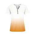 thumbnail image 4 of Teissuly Womens Summer Tops V Neck T Shirts Printed Tops Button Loose Casual Tshirts, 4 of 5