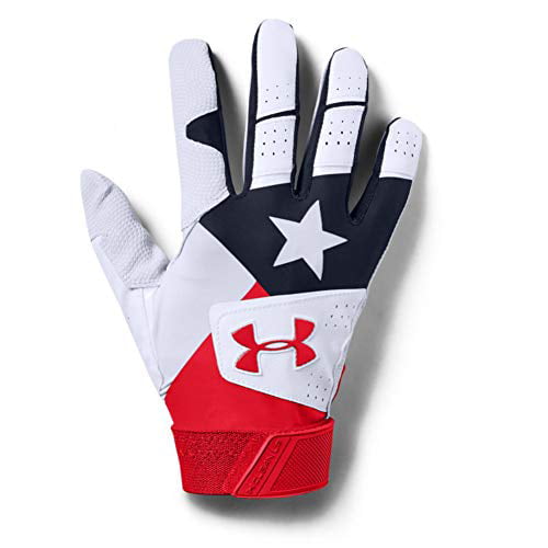 UNDER ARMOUR UA Clean Up Black Yellow Baseball Batting Gloves KIDS NEW Youth M L 