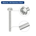thumbnail image 4 of Uxcell M3x35mm Phillips Hex Head Flange Bolts, 10 Pack 304 Stainless Steel Screws, 4 of 5