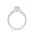 thumbnail image 2 of Angara Natural 0.6 Ct. Aquamarine Solitaire Ring in Sterling Silver for Women (Ring Size: 5.5), 2 of 10