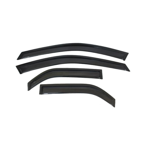 Ikon Motorsports Compatible with 03-07 Cadillac CTS Acrylic Window Visors Vent Deflector Rain Guard 4Pc Set Outside Mount 2003 2004 2005 2006 2007