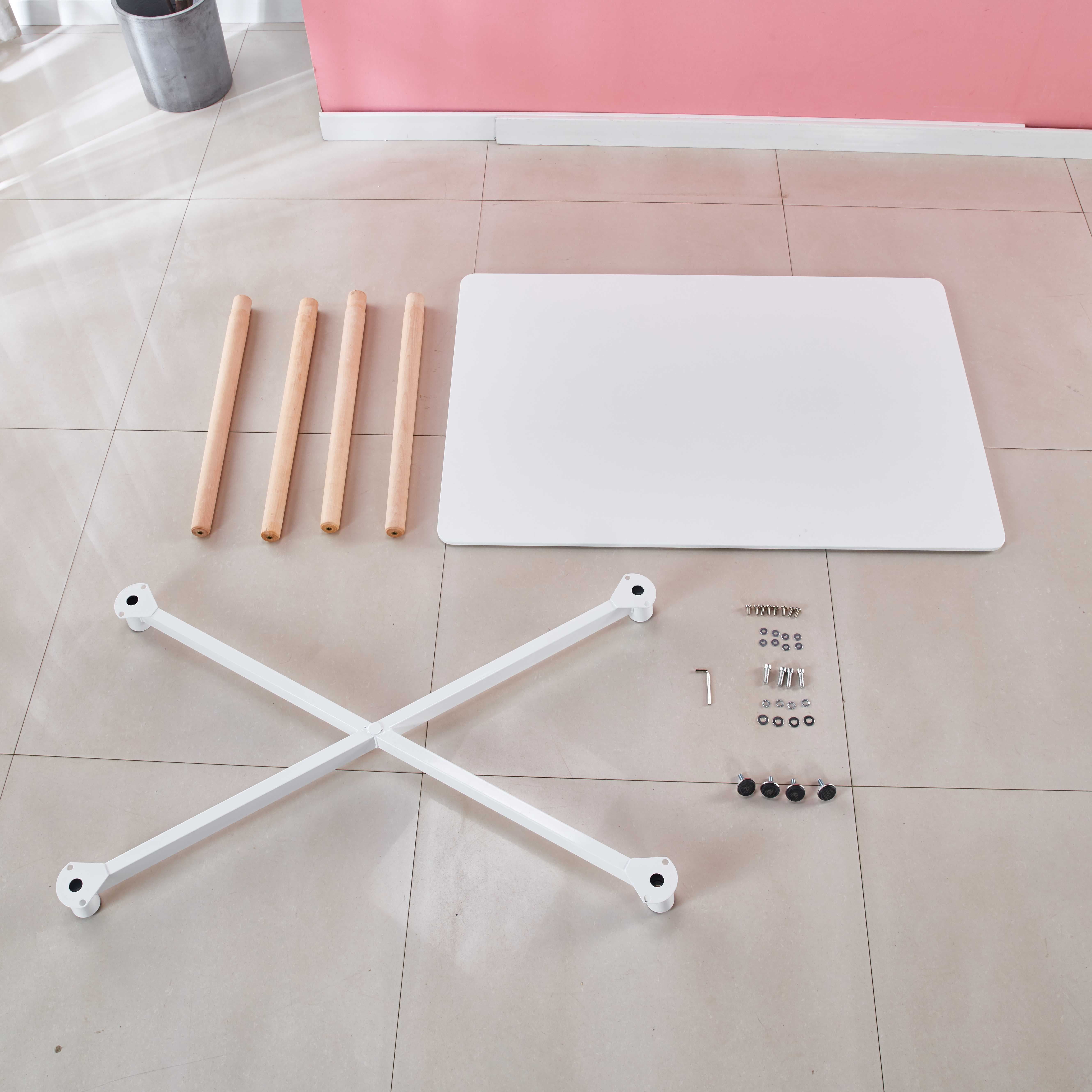 MAYEERTY Modern Black Square Extendable Dining Table - Metal Legs, Bold Gatherings