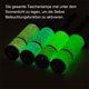 thumbnail image 3 of piezas de luz de antorcha LED, mini linterna con mango fluorescente para niños o para acampar, leer, caminar, caminar, trabajar, incluye 12 baterías Kuyhfg Bienvenido a Kuyhfg, 3 of 5