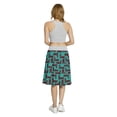 thumbnail image 5 of Women's Western Cartoon Style Cowboy Boots A-line Printed Skirt Casual Wear, 3XL, Burgundy and Turquoise, by Ambesonne, 5 of 6