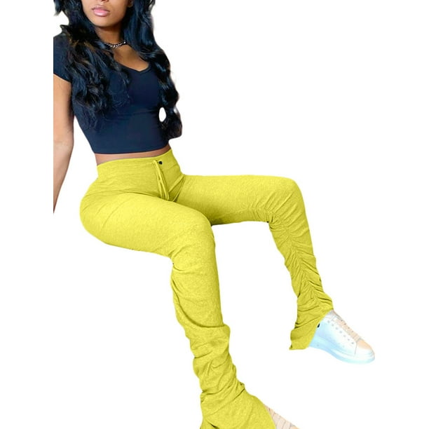 stacked jogging pants