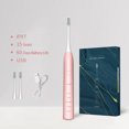 thumbnail image 3 of Cepillo de dientes eléctrico sónico de levitación magnética inteligente de comercio exterior con embalaje en caja de regalo recargable por USB de 15 velocidades para adultos, 3 of 5
