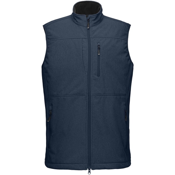 Chaleco Softshell ligero para hombre de 33 000 pies, chaqueta sin mangas a prueba de viento con cremallera y forro polar para Golf, correr, senderismo