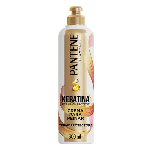 Crema para Peinar Termoprotectora Pantene Pro-V Miracles Keratina Repara y Protege 300 ml