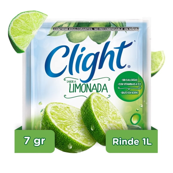 Polvo para preparar bebida Clight sabor a limonada 7 g