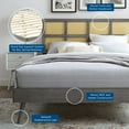 thumbnail image 4 of Platform Bed Frame, Queen Size, Wood, Grey Gray, Modern Contemporary Urban Design, Bedroom Master Guest Suite, 4 of 9