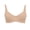 Beige, variant on MVRLSH Sports Jelly Bras for Women Balconette Underwire Unlined Plus Size Smooth Neck Support Underwear Strapless Bra
