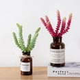 thumbnail image 6 of Gift Micro Landscape Party Supplies Livingroom Office Hotel Plant Wall Lifelike Cactus Artificial Succulent Home Decoration RED, 6 of 8